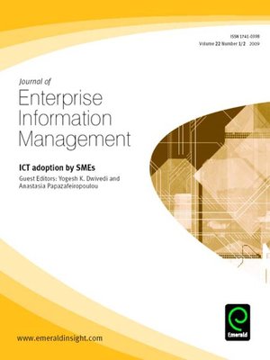cover image of Journal of Enterprise Information Management, Volume 22, Issue 1 & 2